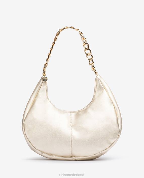 Unisa 02B01167 middelgrote schoudertas vrouwen goud