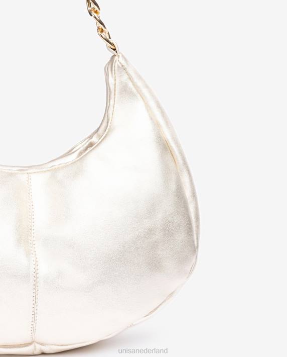 Unisa 02B01167 middelgrote schoudertas vrouwen goud