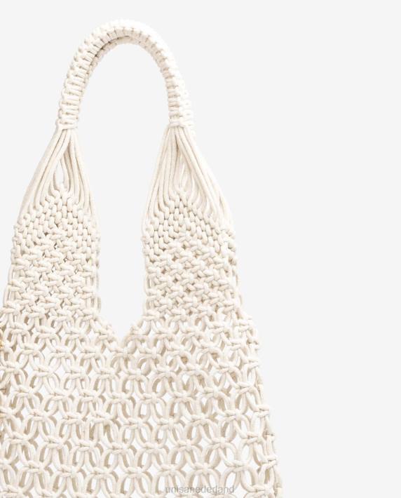 Unisa 02B01169 handgevlochten katoenen tas vrouwen mode