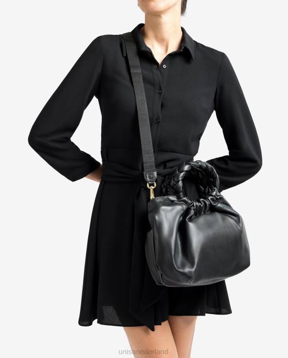 Unisa 02B01173 handtas met ronde handgreep vrouwen zwart