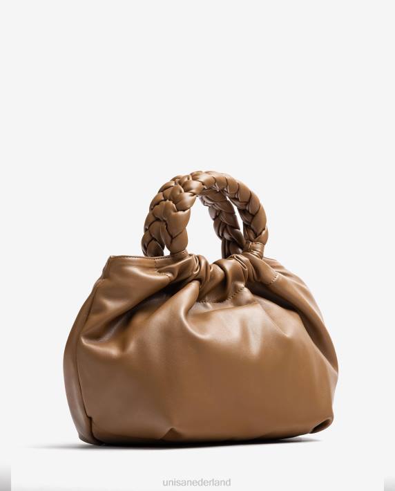 Unisa 02B01174 handtas met ronde handgreep vrouwen bruin