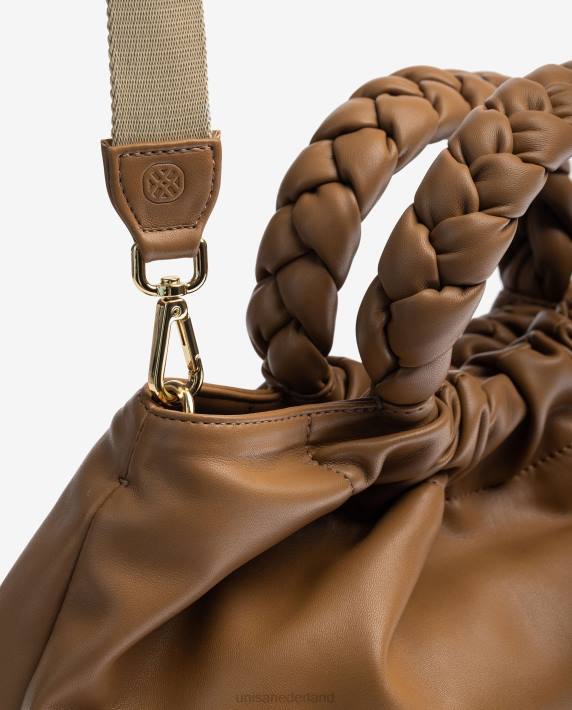 Unisa 02B01174 handtas met ronde handgreep vrouwen bruin