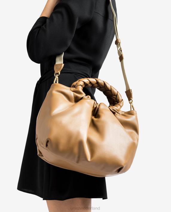 Unisa 02B01174 handtas met ronde handgreep vrouwen bruin