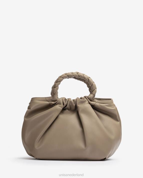 Unisa 02B01175 handtas met ronde handgreep vrouwen bruin