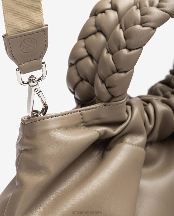 Unisa 02B01175 handtas met ronde handgreep vrouwen bruin