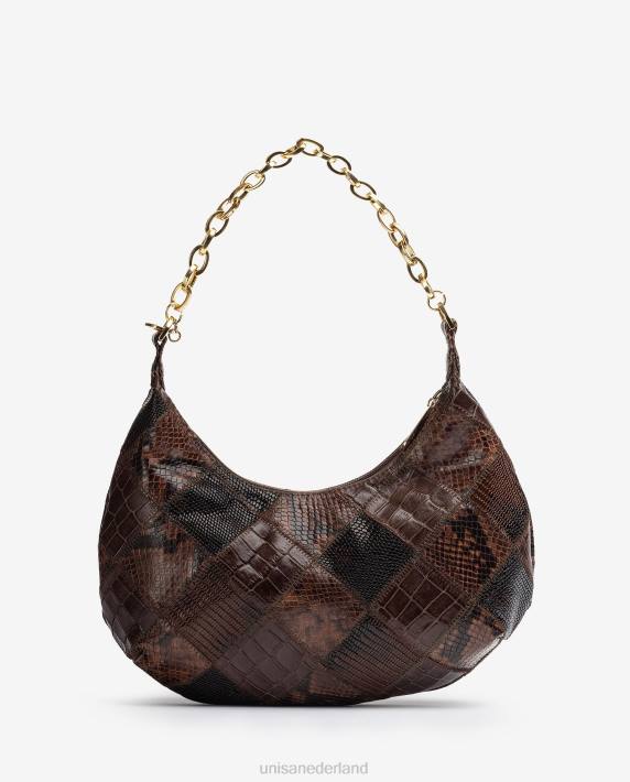Unisa 02B01176 kleine patchwork tas vrouwen bevallig