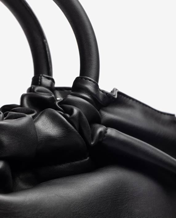 Unisa 02B01178 handtas met ronde handgreep vrouwen zwart