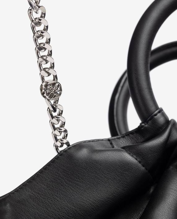 Unisa 02B01178 handtas met ronde handgreep vrouwen zwart