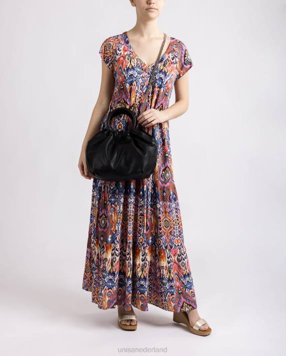 Unisa 02B01178 handtas met ronde handgreep vrouwen zwart