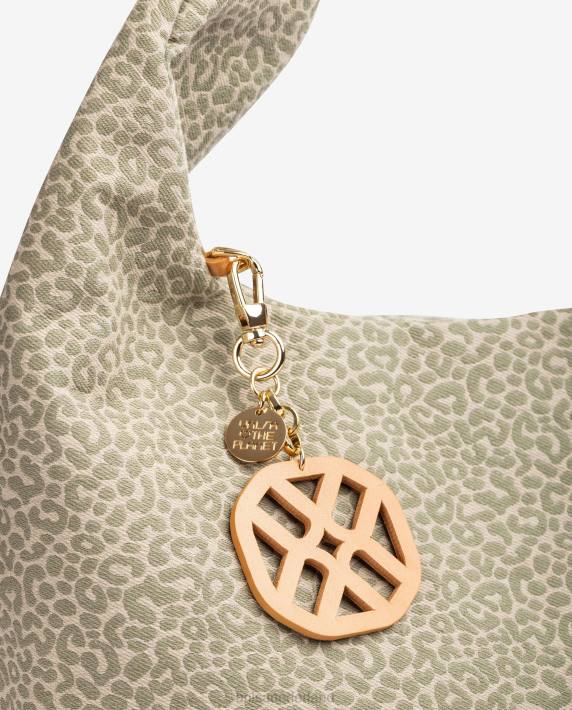 Unisa 02B01093 handtas van gerecyclede stof vrouwen groente