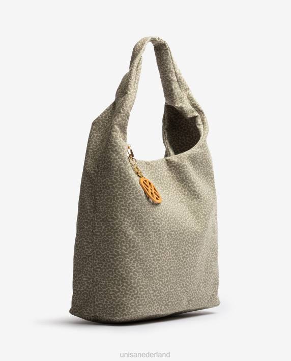 Unisa 02B01093 handtas van gerecyclede stof vrouwen groente