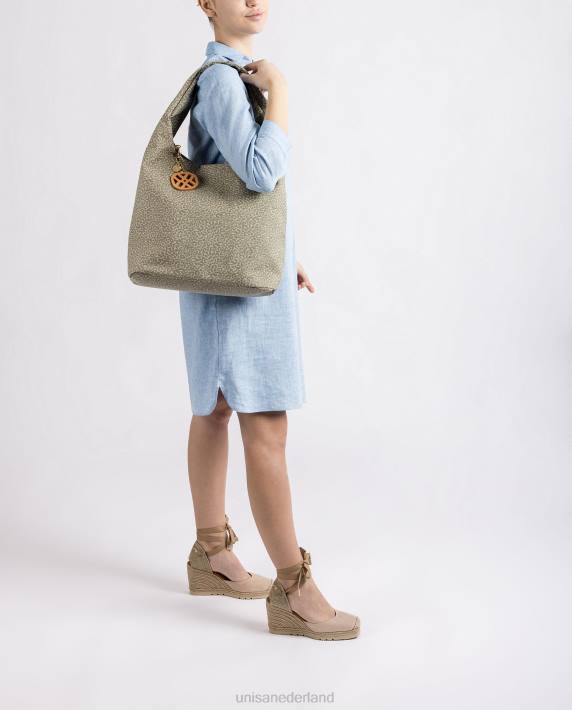 Unisa 02B01093 handtas van gerecyclede stof vrouwen groente