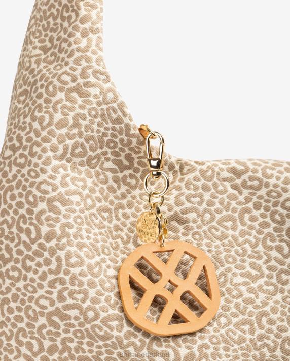 Unisa 02B01094 handtas van gerecyclede stof vrouwen bruin