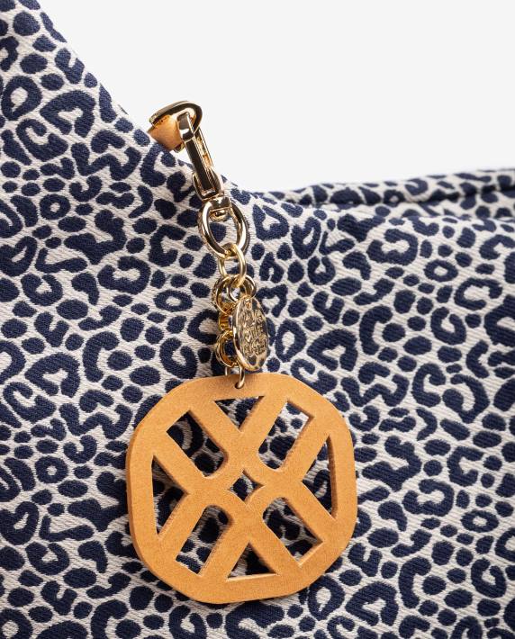 Unisa 02B01095 handtas van gerecyclede stof vrouwen blauw