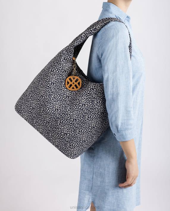 Unisa 02B01095 handtas van gerecyclede stof vrouwen blauw