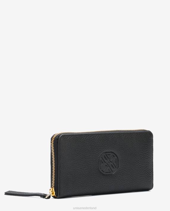 Unisa 02B01231 dunne portemonnee monogram vrouwen zwart