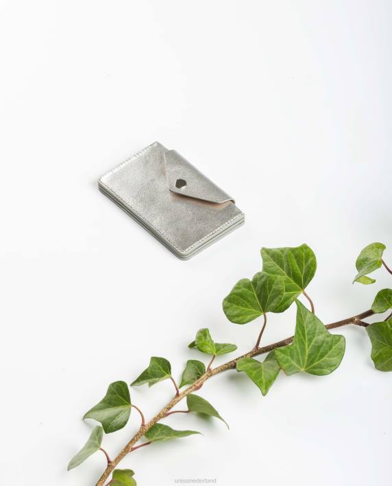 Unisa 02B01237 lederen kaarthouder kleur vrouwen zilver