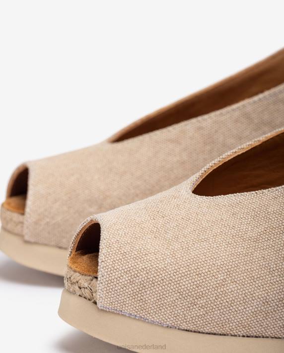 Unisa 02B0469 slingback jute sandaal vrouwen bruin