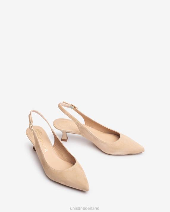 Unisa 02B0499 suède sling terug vrouwen beige