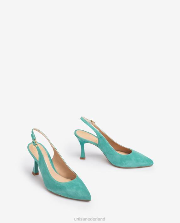 Unisa 02B0505 puntige teen slingback vrouwen groente