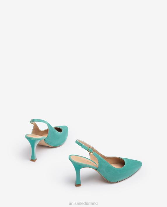 Unisa 02B0505 puntige teen slingback vrouwen groente