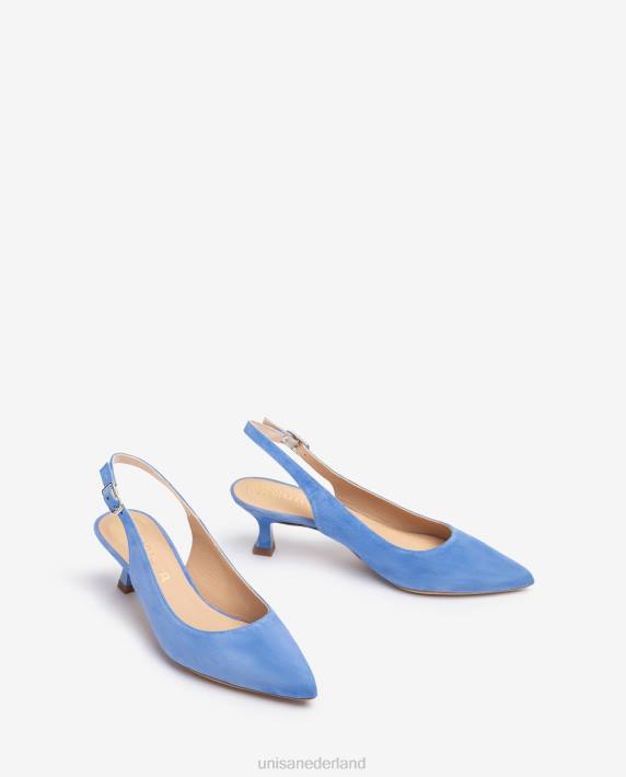 Unisa 02B0509 suède sling terug vrouwen blauw