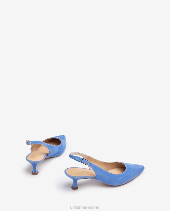 Unisa 02B0509 suède sling terug vrouwen blauw