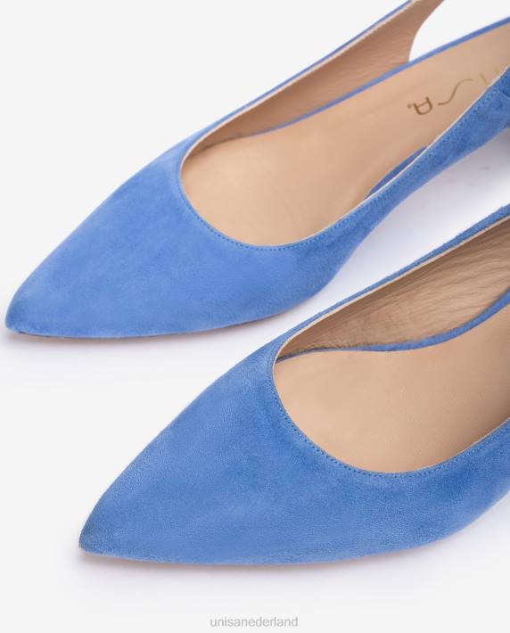 Unisa 02B0509 suède sling terug vrouwen blauw