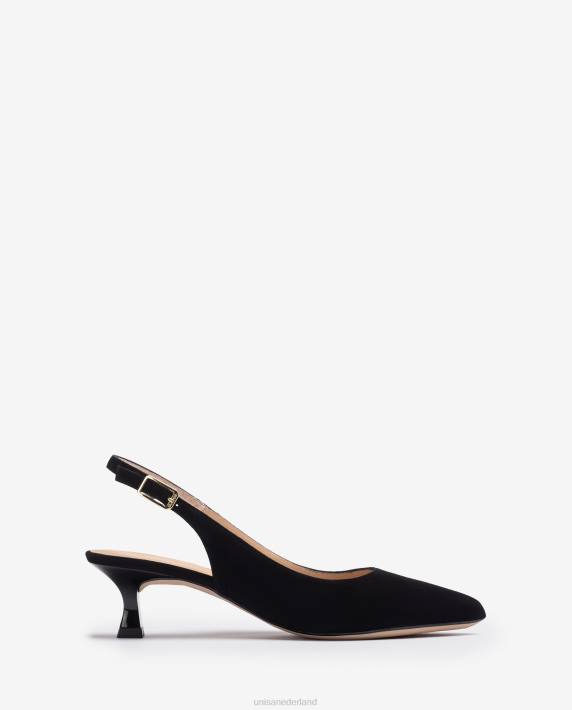 Unisa 02B0520 suède sling terug vrouwen zwart