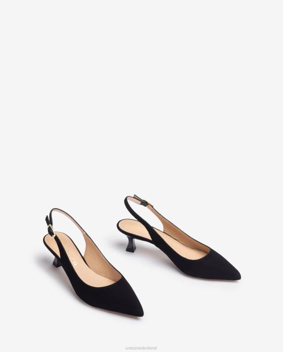 Unisa 02B0520 suède sling terug vrouwen zwart