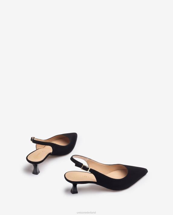 Unisa 02B0520 suède sling terug vrouwen zwart