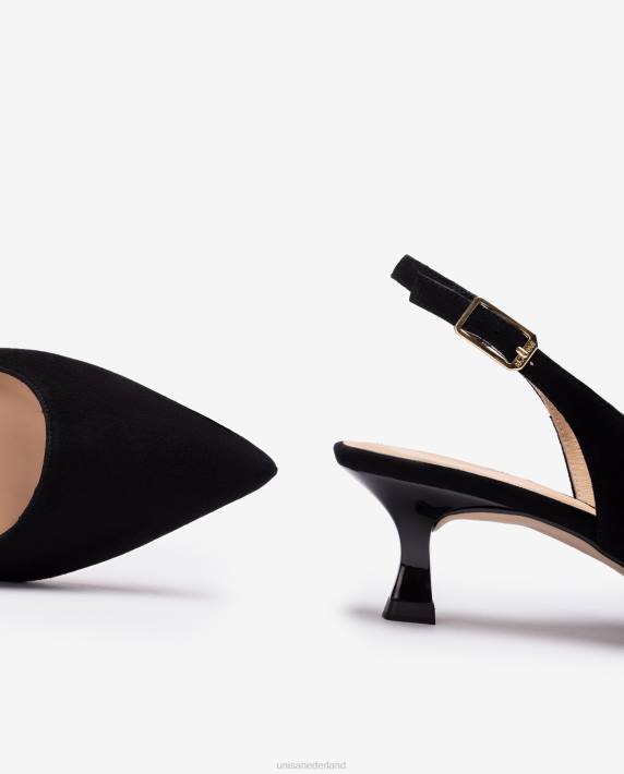 Unisa 02B0520 suède sling terug vrouwen zwart