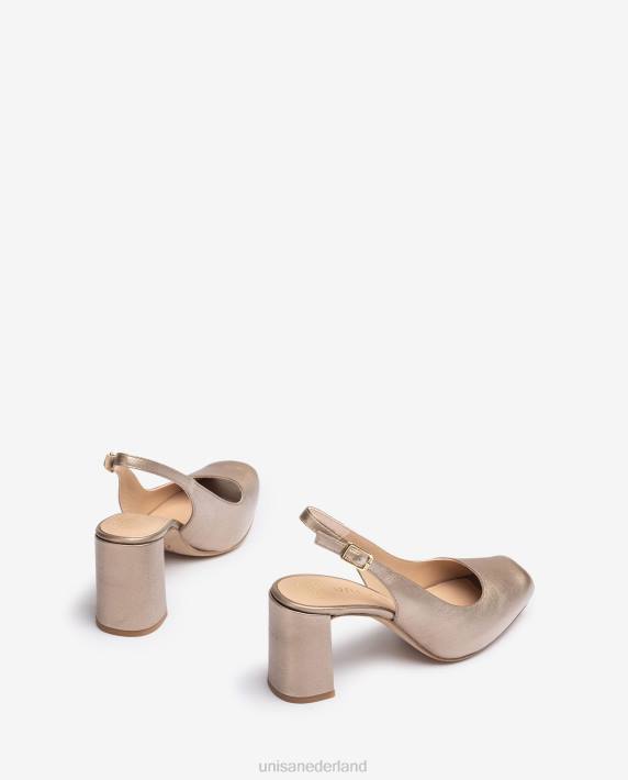 Unisa 02B0528 vierkante peep toe sling terug vrouwen bevallig