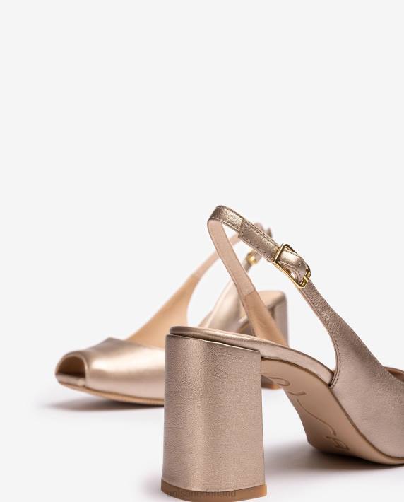 Unisa 02B0528 vierkante peep toe sling terug vrouwen bevallig