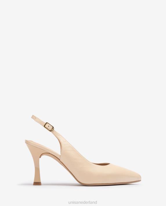 Unisa 02B0534 puntige teen slingback vrouwen beige