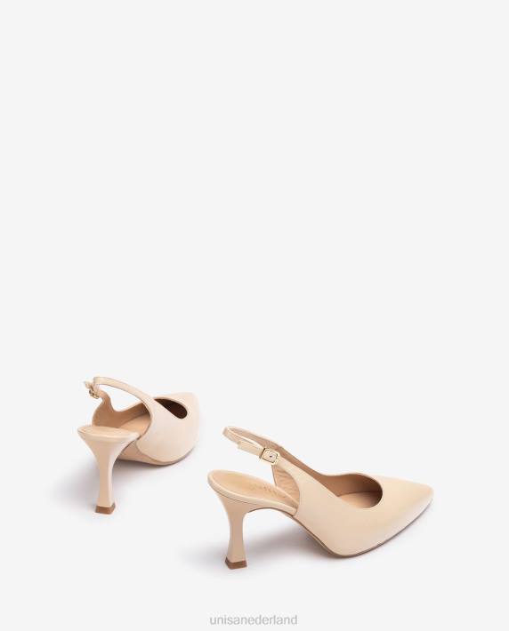 Unisa 02B0534 puntige teen slingback vrouwen beige