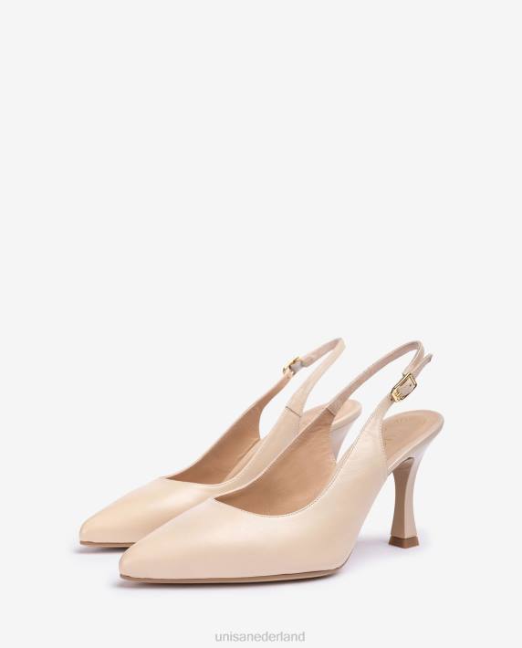 Unisa 02B0534 puntige teen slingback vrouwen beige