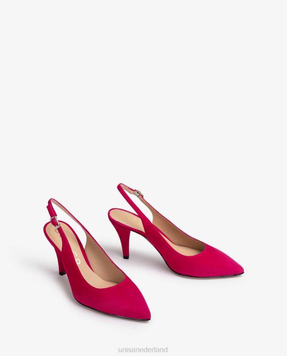 Unisa 02B0540 suède slingback met spitse neus vrouwen roze