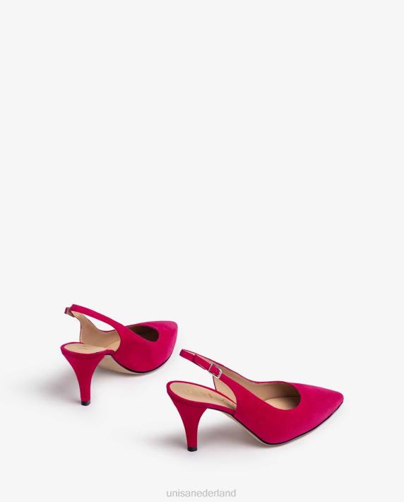 Unisa 02B0540 suède slingback met spitse neus vrouwen roze