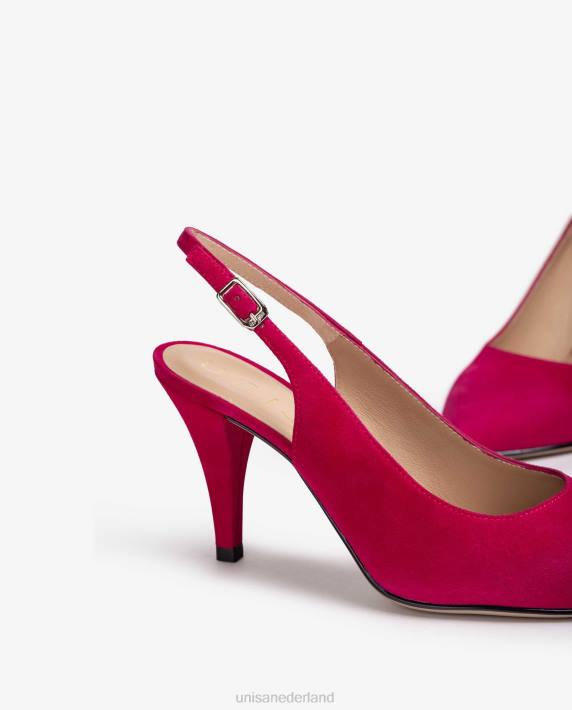 Unisa 02B0540 suède slingback met spitse neus vrouwen roze