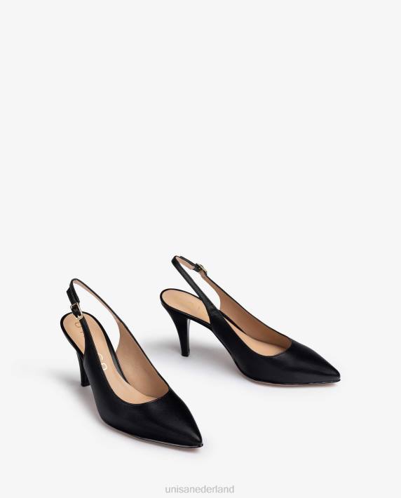Unisa 02B0541 slingback leren pumps vrouwen zwart