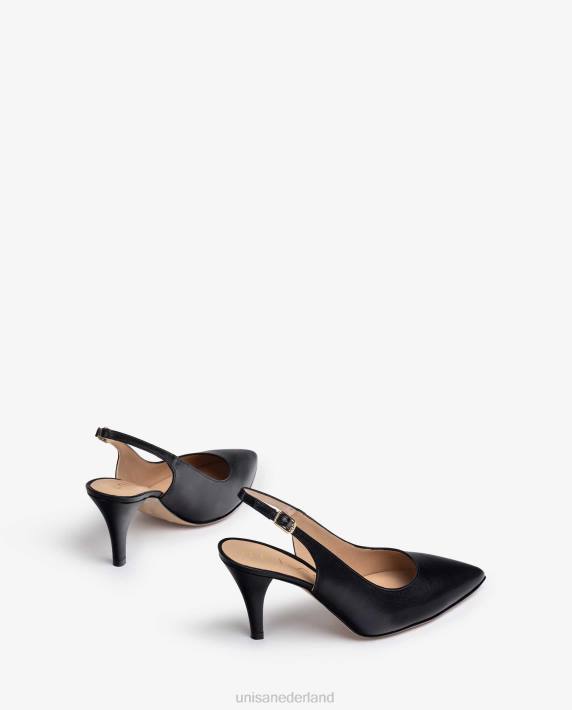 Unisa 02B0541 slingback leren pumps vrouwen zwart