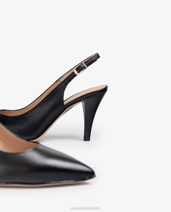 Unisa 02B0541 slingback leren pumps vrouwen zwart