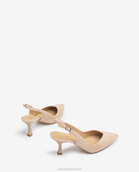 Unisa 02B0546 slingback met een geverfde hak vrouwen beige