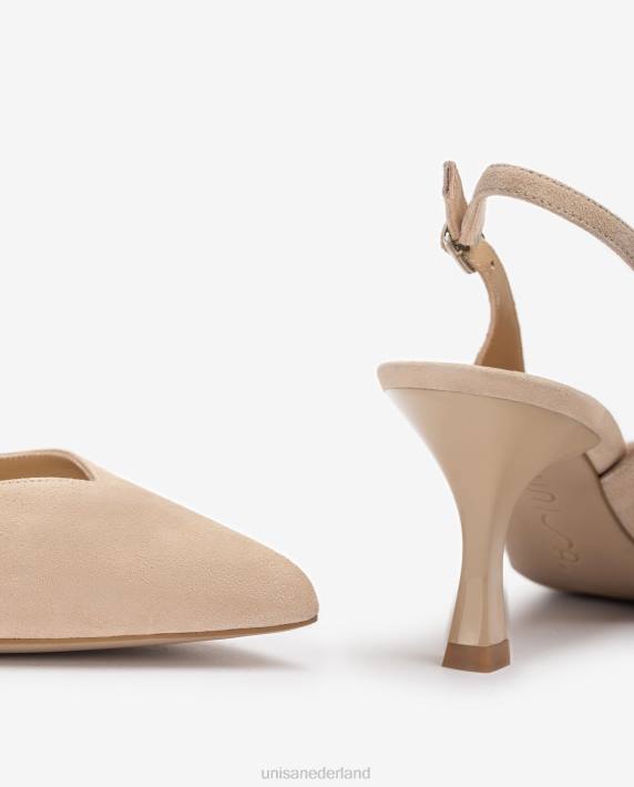 Unisa 02B0546 slingback met een geverfde hak vrouwen beige