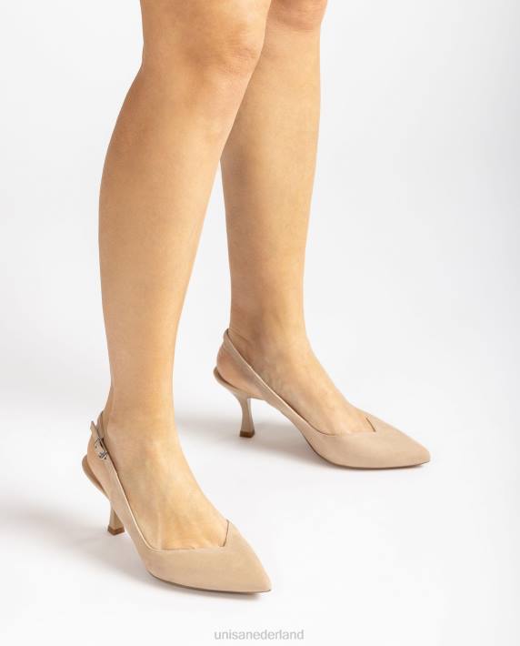 Unisa 02B0546 slingback met een geverfde hak vrouwen beige