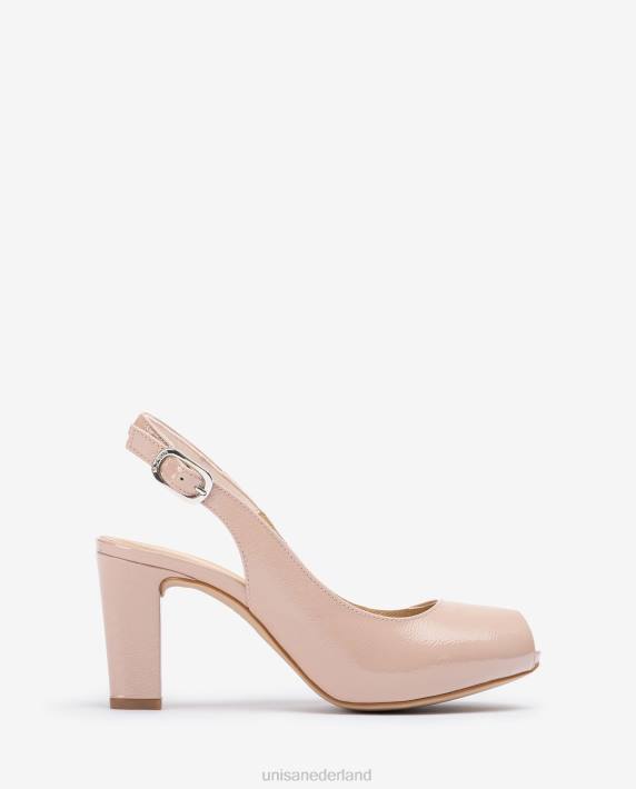 Unisa 02B0547 slingbacks met open teen van lakleer vrouwen bevallig