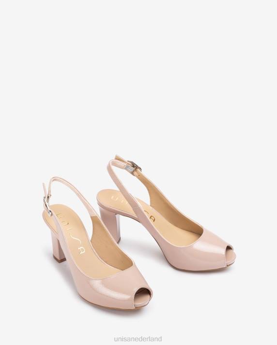 Unisa 02B0547 slingbacks met open teen van lakleer vrouwen bevallig