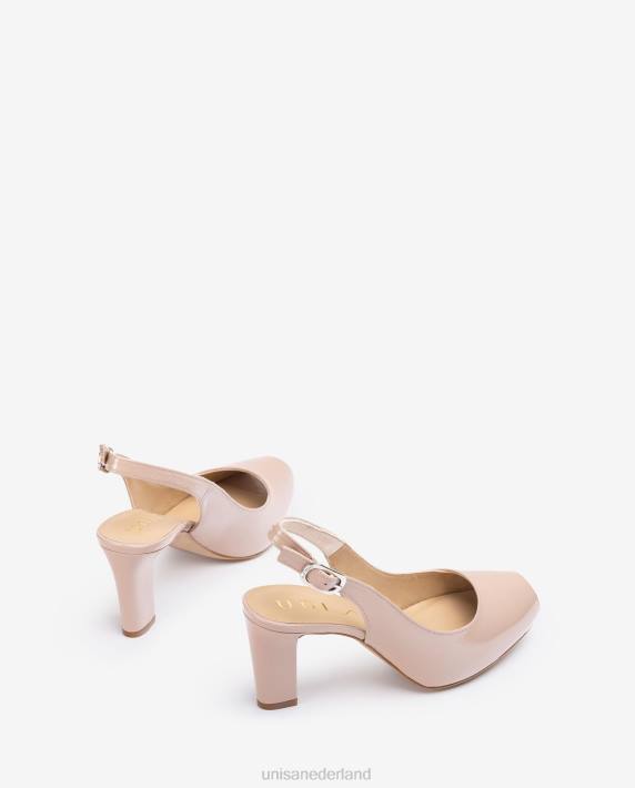 Unisa 02B0547 slingbacks met open teen van lakleer vrouwen bevallig