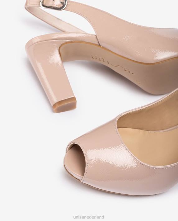 Unisa 02B0547 slingbacks met open teen van lakleer vrouwen bevallig